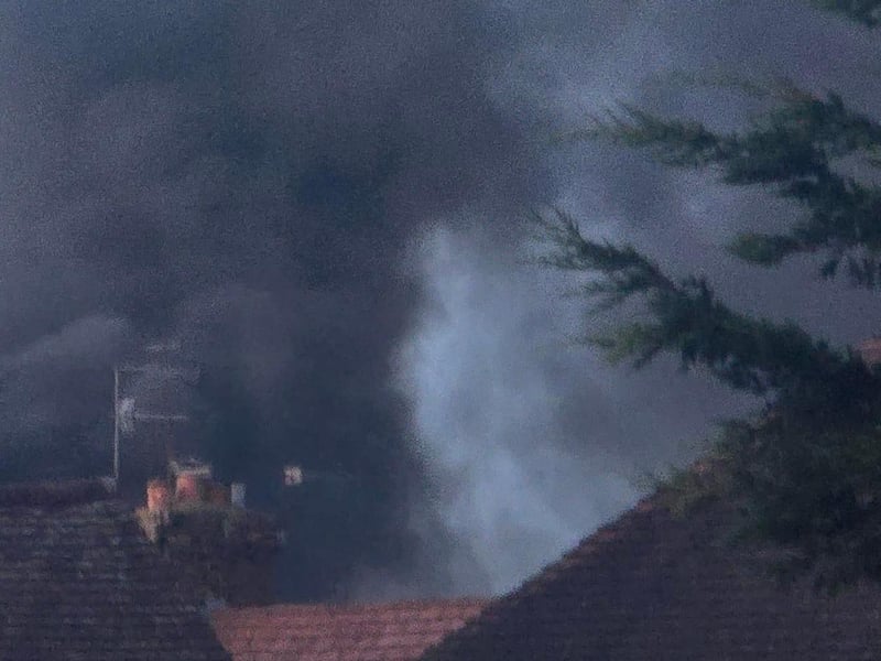 Firefighters tackled a blaze in St Andrew's Road from around 8.30pm on Tuesday August 20. Nobody was hurt.