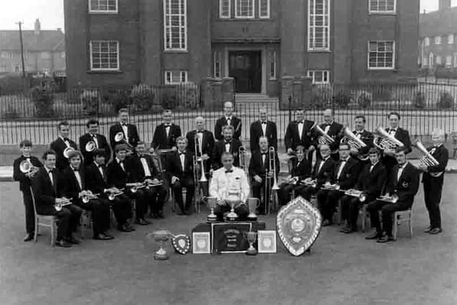 Thoresby Colliery's band, pictured in the late sixties.