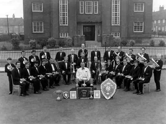 Thoresby Colliery's band, pictured in the late sixties.