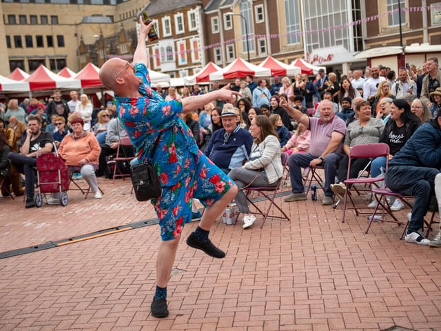 Crowds watching acts perform at Northampton Music Festival 2022. Photo by David Jackson.