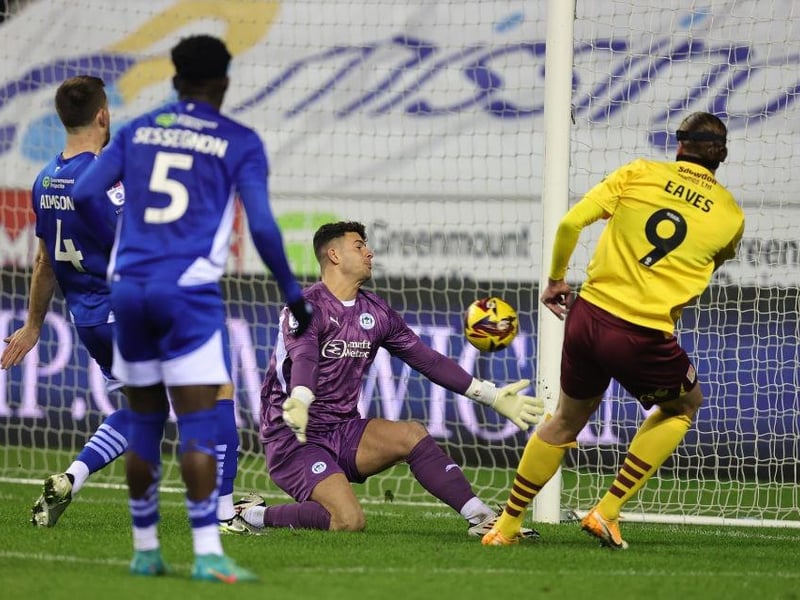 Totally changed the game as a half-time sub. Gave the team a focal point and spooked Wigan with his physical presence. Excellent strength, touch and finish brought Cobblers back into the team and so nearly set up an equaliser in stoppage-time... 7 CHRON STAR MAN