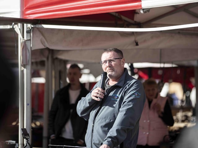 George Murray - a well-known Northampton homeless man - was remembered at a service on Sunday (October 9) in Market Square.