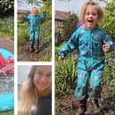 Wicksteed Park World Puddle Jumping Champion Bonnie Howard scored top marks for enthusiasm and the distance of her splash in the annual event and mum Gemma Hill / Wicksteed Park