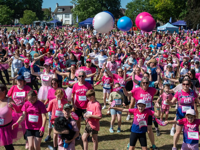 Runners taking part in the Race For Life at Abington Park in Northampton on Sunday, July, 12, 20026. Photo by David Jackson.