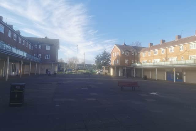 Many of the retail units in Kings Heath's Park Sqaure are vacant.