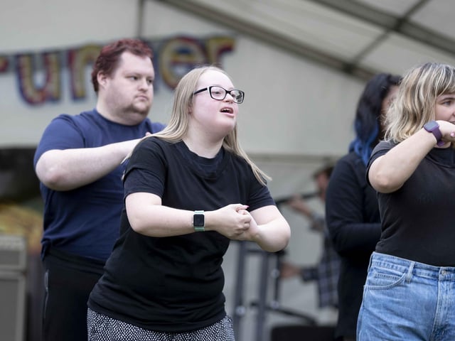 Although it is a music festival run with and for disabled individuals, it was open for all to enjoy.