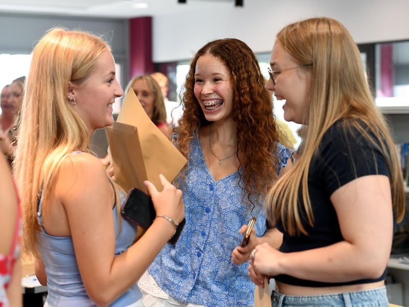 Students celebrate A level success at Wellingborough School