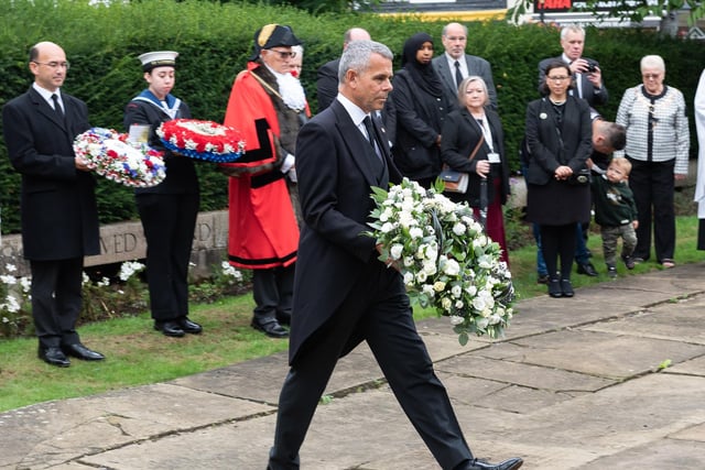 Northamptonshire civic leaders laid wreaths outside All Saints Church on Saturday (September 10) as a way to pay their respects to Her Majesty The Queen.