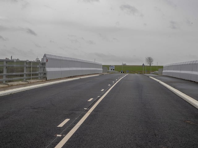 The £57.4 million project connects the A428 Harlestone Road, near Harlestone Firs, with the A5199 Welford Road, near the Windhover pub.