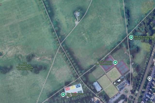 The incident happened at The Racecourse, close to the basketball courts.