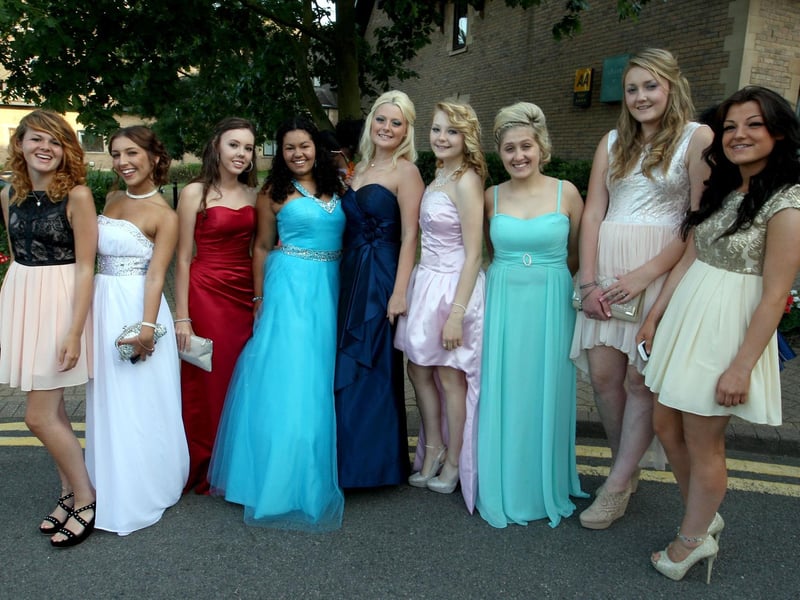 Northampton Academy pupils at prom in 2013.