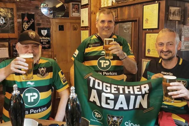 Pub regulars often gather to watch the Saints play, as will be seen on the Friday when the Saints play at home