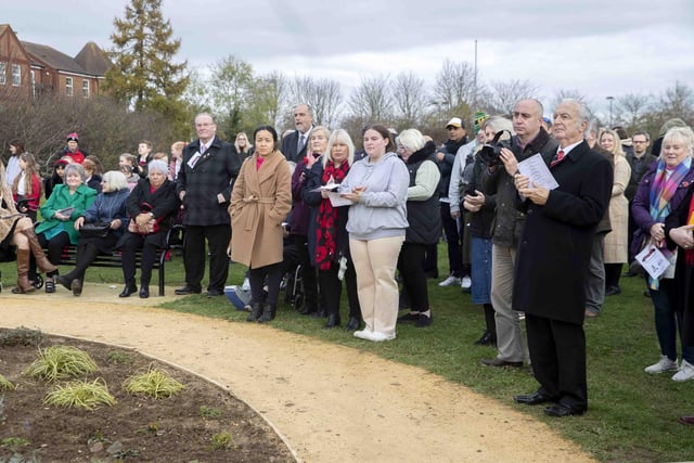 The memorial garden on land in the Simpson Manor housing development pays tribute to the Royal Pioneer Corp regiment, which was based at Simpson barracks. The garden was opened on November 19 with a service including veterans, the parish vicar and schoolchildren.