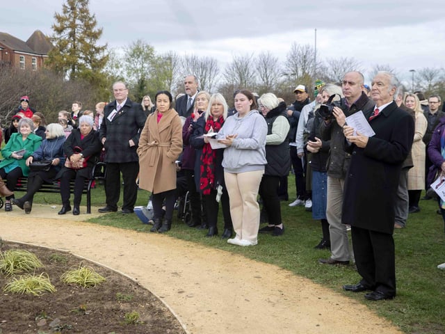 The memorial garden on land in the Simpson Manor housing development pays tribute to the Royal Pioneer Corp regiment, which was based at Simpson barracks. The garden was opened on November 19 with a service including veterans, the parish vicar and schoolchildren.