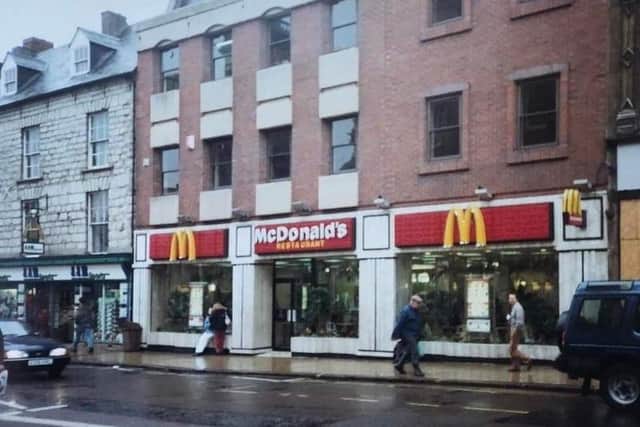 This is what McDonald's in the Drapery looked like back in 1993