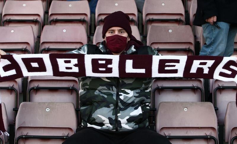 Northampton Town fans return to watch their team during the Sky Bet League One match between Northampton Town and Lincoln City at PTS Academy Stadium on December 19, 2020.