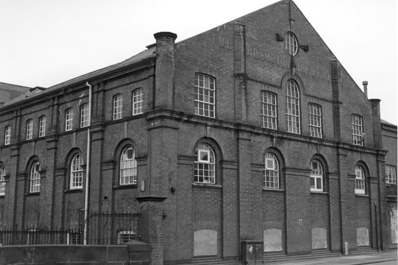 The old Brampton Brewery in Chesterfield. The town once had three breweries. Brampton closed in the 1950s after 130 years of brewing success.