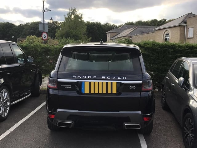 'Wow. That's a full house, surely? Range Rover ✓ Private plates ✓ Pretentious location ✓ Awful parking ✓ What do I win?'
