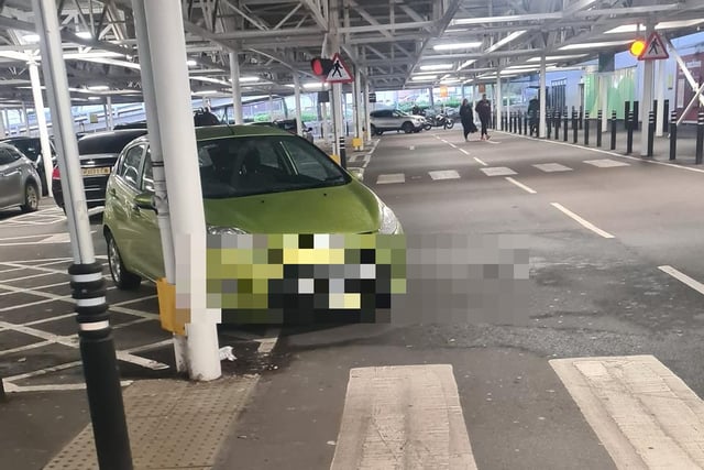 'It’s playing hide and seek behind that pole.' 'There’s no excuse for owning a car in that colour.'