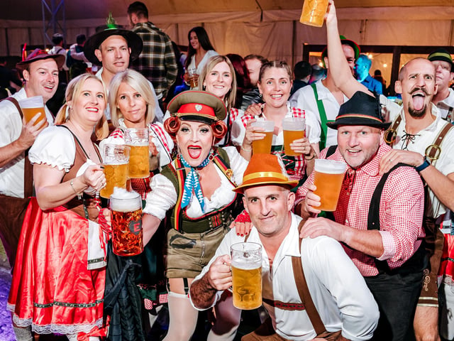 Hundreds of revellers let loose at the popular German-themed event at Delapre Abbey