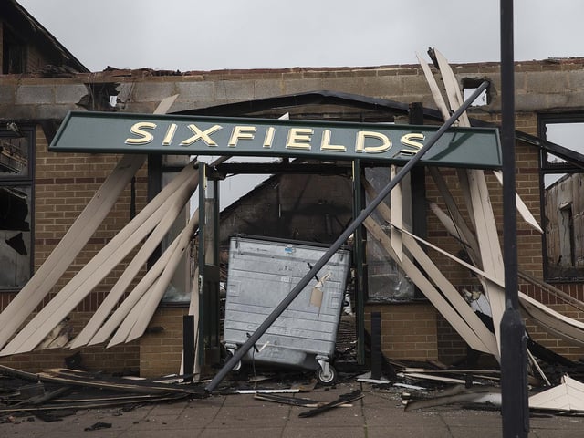 2015 - Fire at the Sixfields Tavern pub.