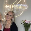 Bailey’s & Co., located in Home Farm Drive, was opened by sisters Stacey and Michala Bailey in March last year with the aim of making clients feel “empowered and confident”.