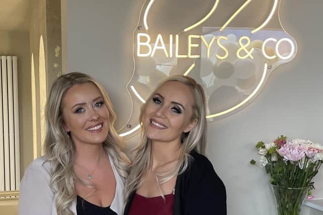 Bailey’s & Co., located in Home Farm Drive, was opened by sisters Stacey and Michala Bailey in March last year with the aim of making clients feel “empowered and confident”.