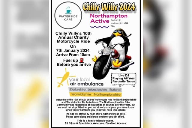 Details for this year's Chilly Willy Motorcycle Ride.