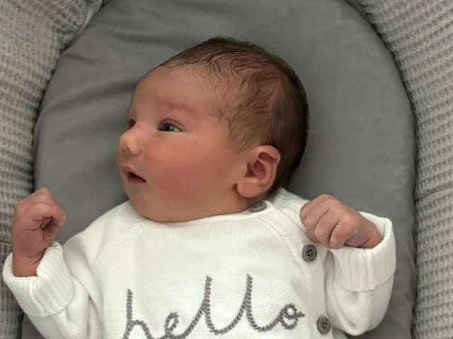 Kenzley William born at 7.30pm on September 2, at Kettering General Hospital, weighing 8lbs 11oz.