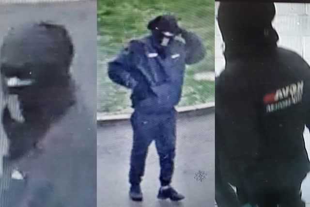 Police would like to speak to the man pictured in the CCTV images.