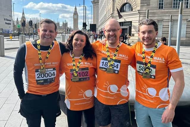 Pictured from left to right: Vice President Global Home Delivery Operations AIT Worldwide Logistics Gary McKelvey with Vicki Barber, Head of People and Engagement, Ryan Mitchell, Operations Manager and Business Development Manager James Langer.