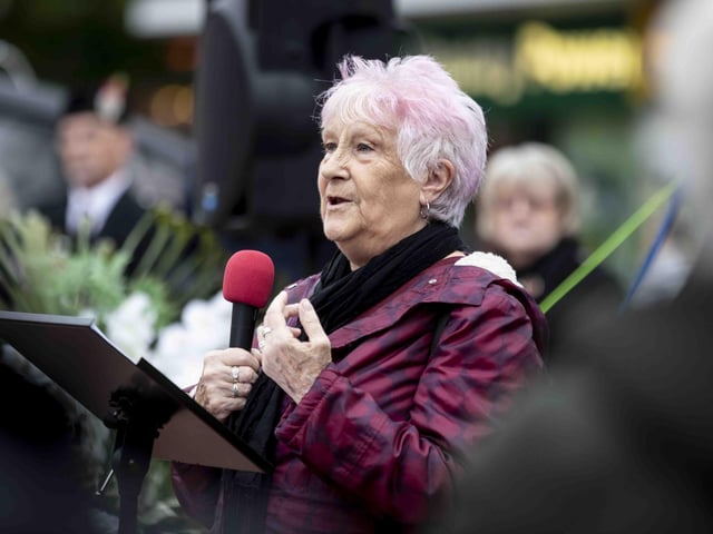 The memorial service for well-known Northampton homeless man George Murray was held on Sunday (November 6) in the Market Square