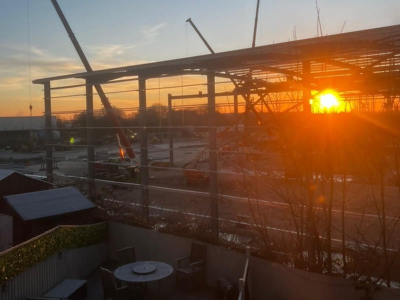 The view from a residents house