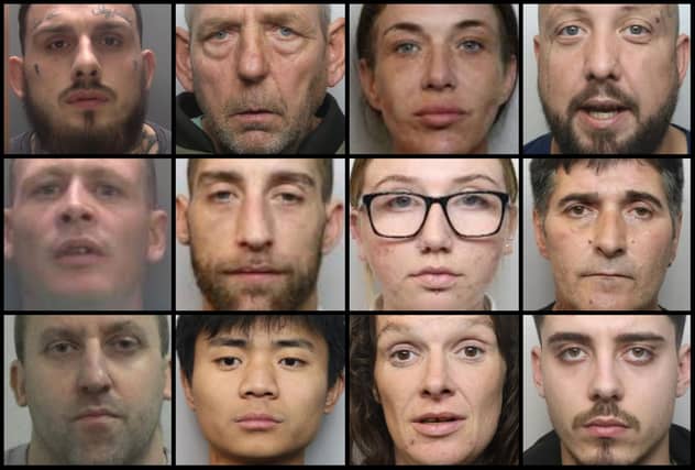 Faces of some of the jailed criminals whose stories we brought you in January 2026.
