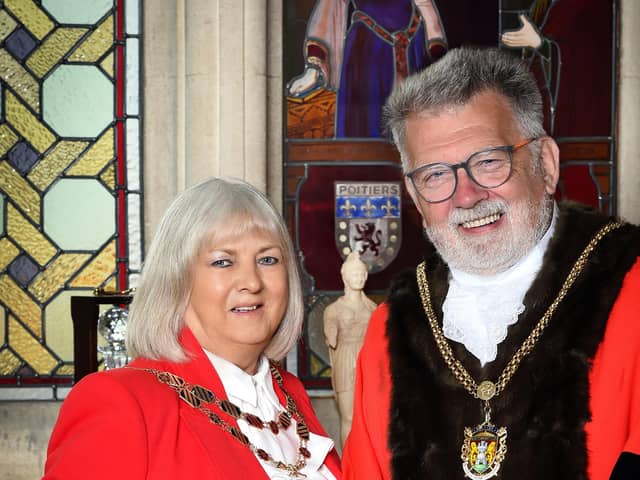 Councillor Stephen Hibbert has been appointed Mayor of Northampton and is joined by Elizabeth (Liz) Cox as Mayoress.
