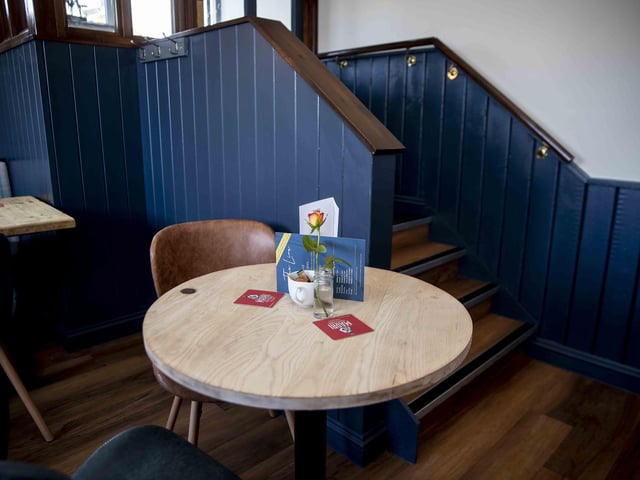 The cosy village pub has recently reopened after a stylish new refurbishment