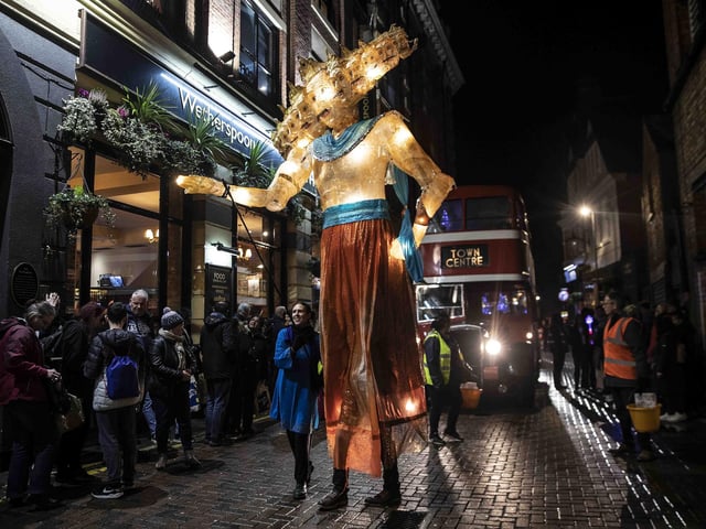 Celebrations for the festival of lights included a parade and entertainment in Northampton town centre on Saturday (November 4).