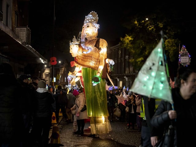 Celebrations for the festival of lights included a parade and entertainment in Northampton town centre on Saturday (November 4).
