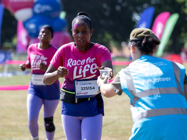 Runners taking part in the Race For Life at Abington Park in Northampton on Sunday, July, 12, 20026. Photo by David Jackson.