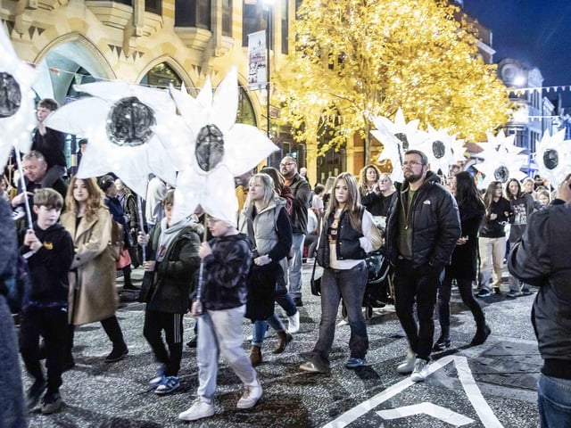 The parade and wider Diwali festival took place in Northampton town centre on Saturday October 26.