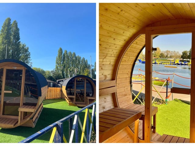New outdoor saunas have been added.