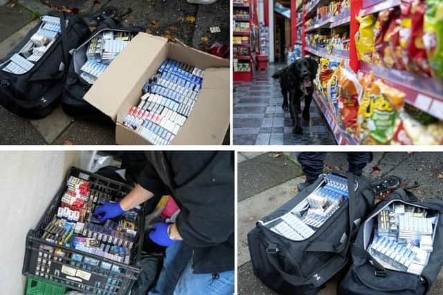 More than £30,000 worth of illegal cigarettes, tobacco and vapes were seized from three Northampton shops.