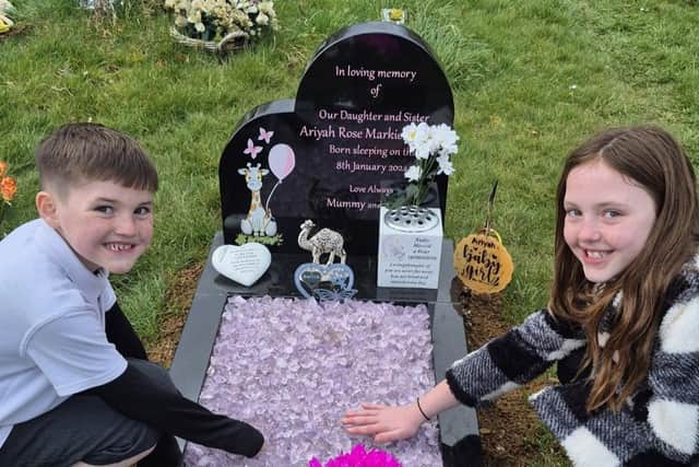 Sarah Markie tragically lost her daughter Ariyah-Rose in January 2024, when she was born sleeping at 22 weeks weighing a tiny 270 grams.