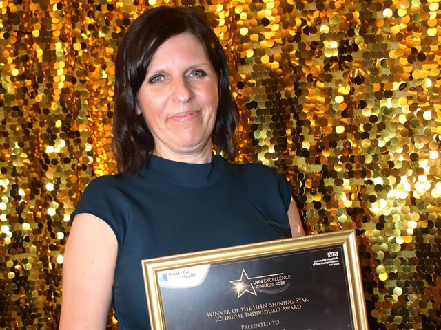 Support Worker Katy McCrossan won the UHN Shining Star (Clinical Individual) Award.