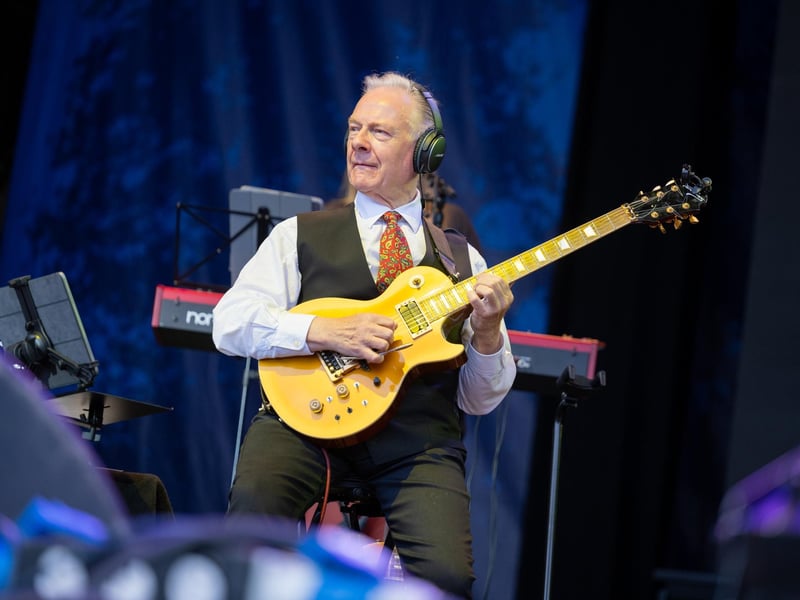 Toyah Willcox & Robert Fripp performing on the opening day of Cropredy Convention 2023. Photo by David Jackson.