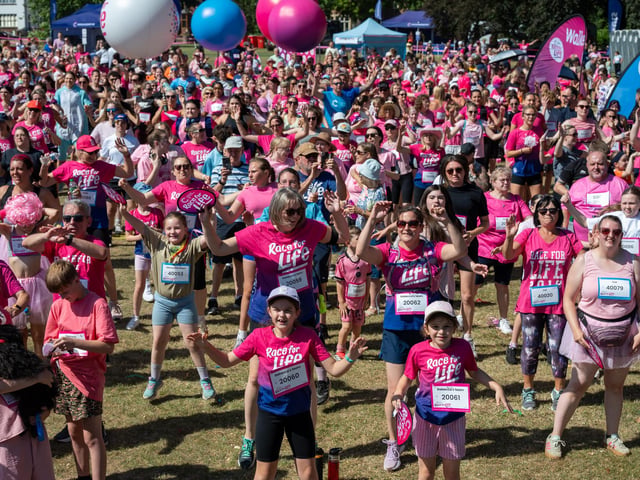 Runners taking part in the Race For Life at Abington Park in Northampton on Sunday, July, 12, 20026. Photo by David Jackson.