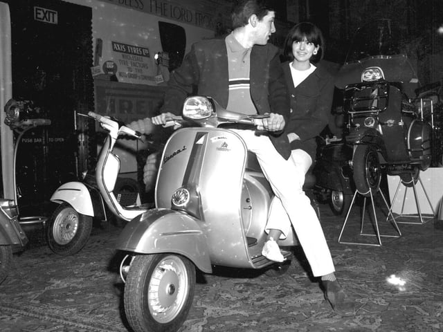 Scooter show Northampton Guildhall, February 21, 1966