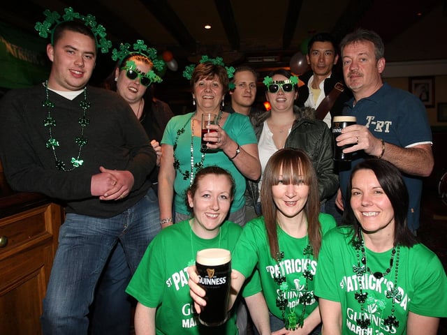 St Patrick's Day celebrations in O'Malleys on Wellingborough Road in 2008