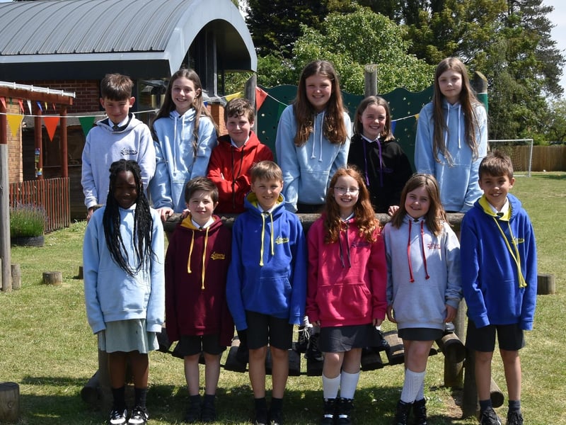 Year 6 leavers from Brixwoth class at Milton Parochial Primary School.