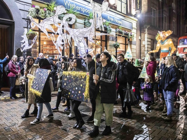 Celebrations for the festival of lights included a parade and entertainment in Northampton town centre on Saturday (November 4).